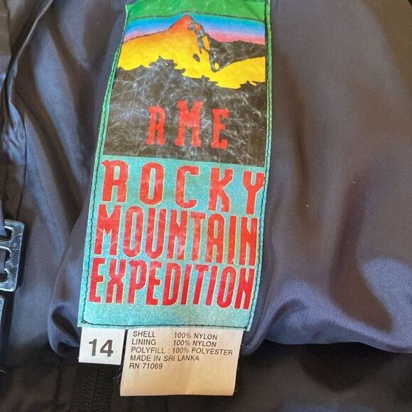 Rocky Mountain Expedition RME Boys Black Ski Snow Bibs 14 Waterproof Insulated - Picture 4 of 7